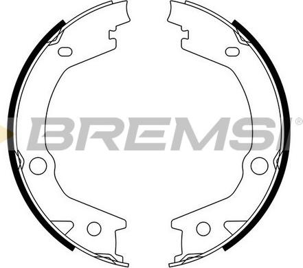 Bremsi GF0765 - Jeu de mâchoires de frein, frein de stationnement cwaw.fr