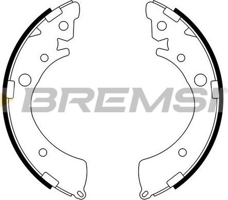 Bremsi GF0709 - Jeu de mâchoires de frein cwaw.fr