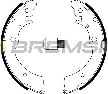 Bremsi GF0706 - Jeu de mâchoires de frein cwaw.fr