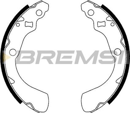 Bremsi GF0710 - Jeu de mâchoires de frein cwaw.fr