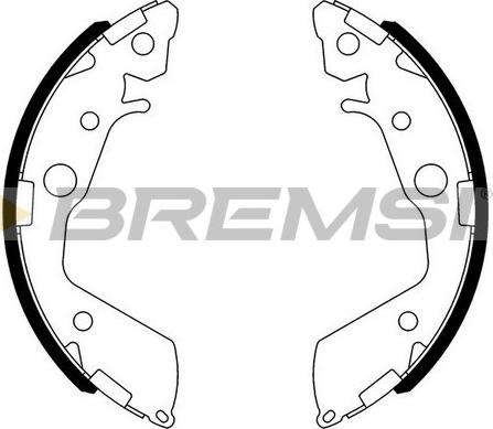 Bremsi GF0718 - Jeu de mâchoires de frein cwaw.fr