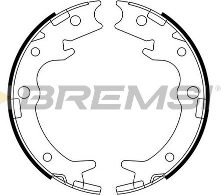 Bremsi GF0713 - Jeu de mâchoires de frein, frein de stationnement cwaw.fr