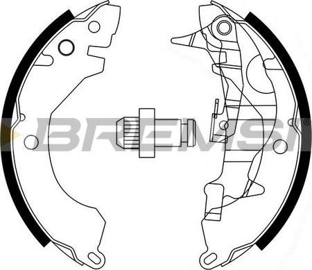 Bremsi GF0730-1 - Jeu de mâchoires de frein cwaw.fr