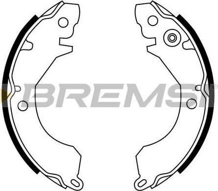 Bremsi GF0730 - Jeu de mâchoires de frein cwaw.fr