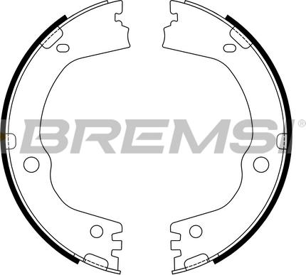 Bremsi GF1107 - Jeu de mâchoires de frein, frein de stationnement cwaw.fr