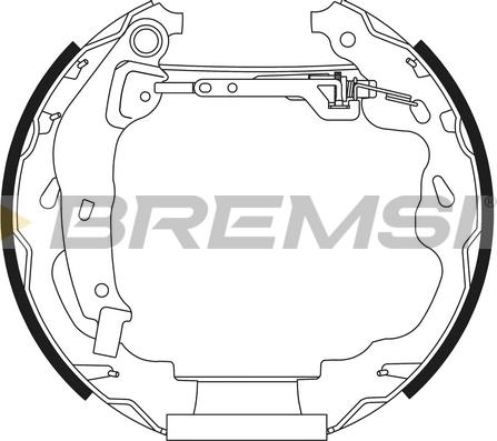 Bremsi GK0488 - Jeu de mâchoires de frein cwaw.fr