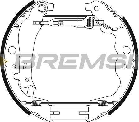 Bremsi GK0464 - Jeu de mâchoires de frein cwaw.fr