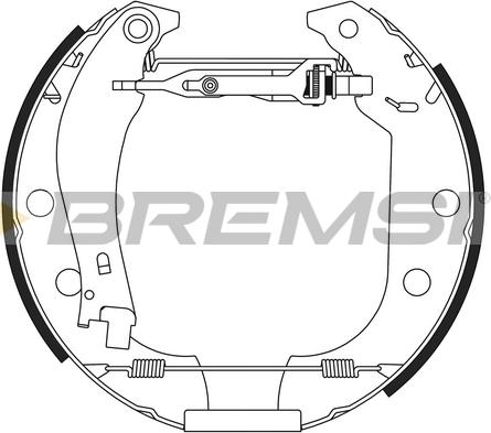 Bremsi GK0152 - Jeu de mâchoires de frein cwaw.fr