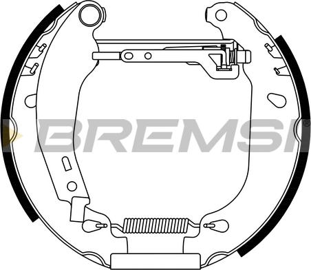 Bremsi GK0092 - Jeu de mâchoires de frein cwaw.fr