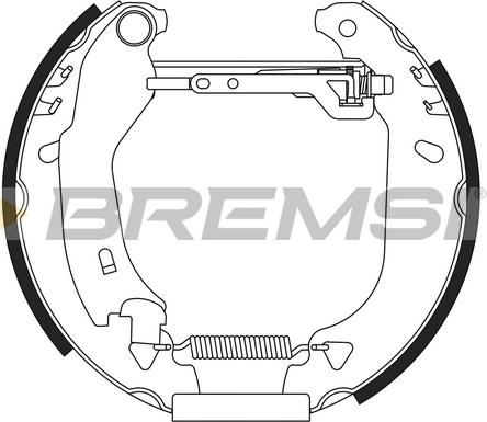 Bremsi GK0062 - Jeu de mâchoires de frein cwaw.fr