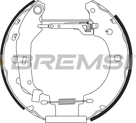 Bremsi GK0156 - Jeu de mâchoires de frein cwaw.fr