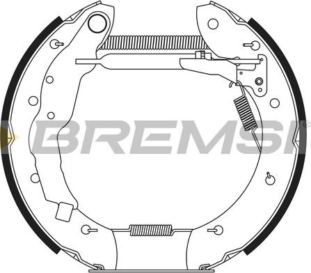 Bremsi GK0190 - Jeu de mâchoires de frein cwaw.fr