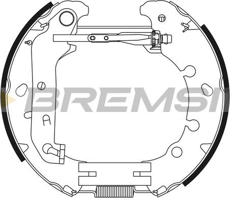 Bremsi GK0391 - Jeu de mâchoires de frein cwaw.fr