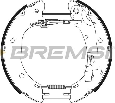 Bremsi GK0386 - Jeu de mâchoires de frein cwaw.fr