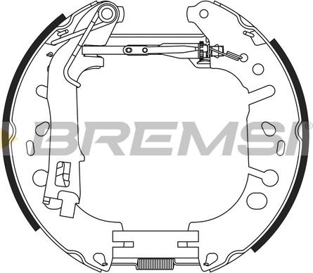 Bremsi GK0388 - Jeu de mâchoires de frein cwaw.fr