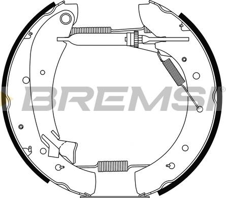 Bremsi GK0335 - Jeu de mâchoires de frein cwaw.fr