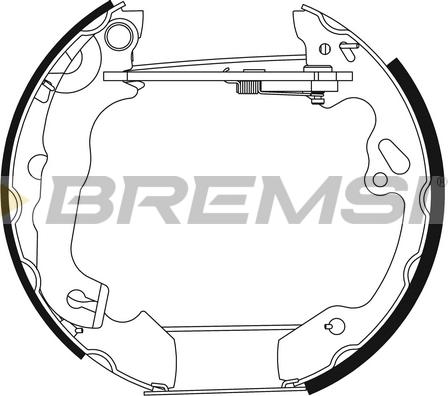 Bremsi GK0297 - Jeu de mâchoires de frein cwaw.fr