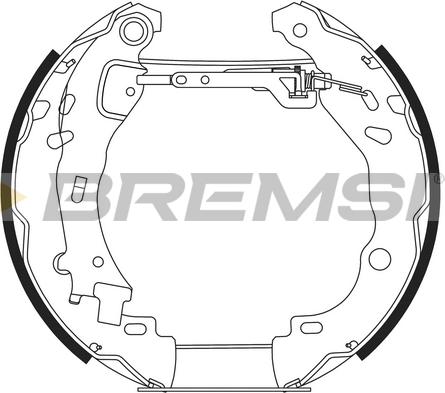 Bremsi GK0471 - Jeu de mâchoires de frein cwaw.fr