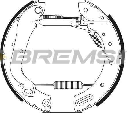 Bremsi GK0220 - Jeu de mâchoires de frein cwaw.fr