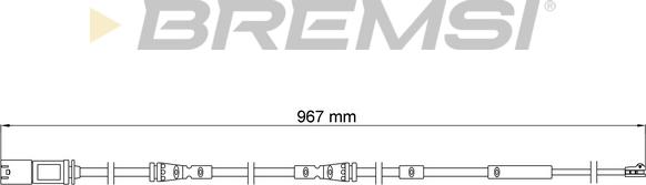 Bremsi WI0958 - Contact d'avertissement, usure des plaquettes de frein cwaw.fr