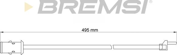 Bremsi WI0904 - Contact d'avertissement, usure des plaquettes de frein cwaw.fr