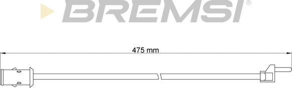 Bremsi WI0903 - Contact d'avertissement, usure des plaquettes de frein cwaw.fr