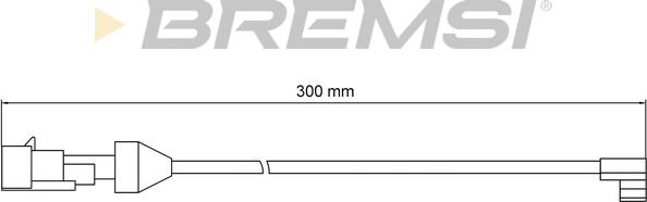 Bremsi WI0902 - Contact d'avertissement, usure des plaquettes de frein cwaw.fr