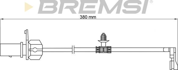 Bremsi WI0913 - Contact d'avertissement, usure des plaquettes de frein cwaw.fr