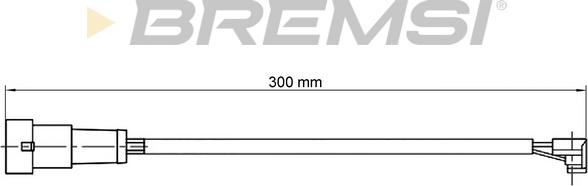 Bremsi WI0912 - Contact d'avertissement, usure des plaquettes de frein cwaw.fr