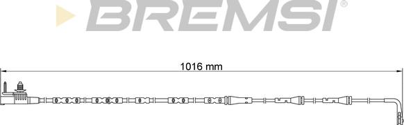 Bremsi WI0932 - Contact d'avertissement, usure des plaquettes de frein cwaw.fr