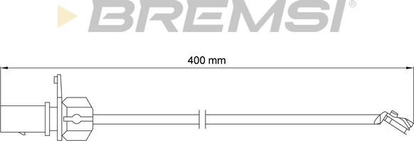 Bremsi WI0921 - Contact d'avertissement, usure des plaquettes de frein cwaw.fr