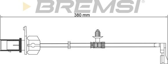 Bremsi WI0973 - Contact d'avertissement, usure des plaquettes de frein cwaw.fr