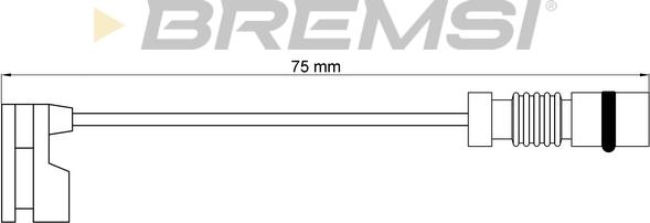 Bremsi WI0598 - Contact d'avertissement, usure des plaquettes de frein cwaw.fr