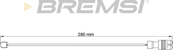 Bremsi WI0542 - Contact d'avertissement, usure des plaquettes de frein cwaw.fr