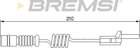 Bremsi WI0565 - Contact d'avertissement, usure des plaquettes de frein cwaw.fr