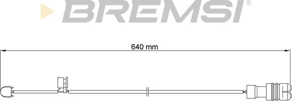 Bremsi WI0563 - Contact d'avertissement, usure des plaquettes de frein cwaw.fr