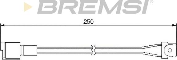 Bremsi WI0505 - Contact d'avertissement, usure des plaquettes de frein cwaw.fr