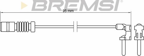 Bremsi WI0501 - Contact d'avertissement, usure des plaquettes de frein cwaw.fr