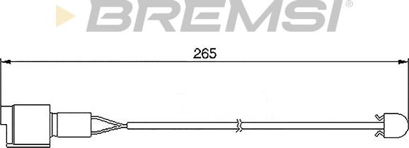 Bremsi WI0502 - Contact d'avertissement, usure des plaquettes de frein cwaw.fr