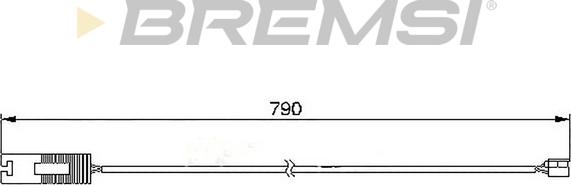 Bremsi WI0514 - Contact d'avertissement, usure des plaquettes de frein cwaw.fr