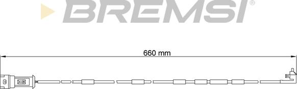 Bremsi WI0518 - Contact d'avertissement, usure des plaquettes de frein cwaw.fr