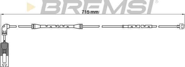 Bremsi WI0585 - Contact d'avertissement, usure des plaquettes de frein cwaw.fr