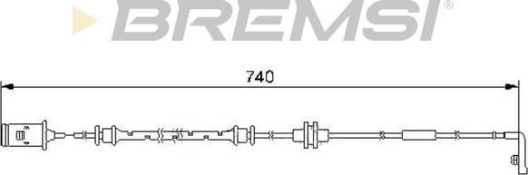 Bremsi WI0583 - Contact d'avertissement, usure des plaquettes de frein cwaw.fr