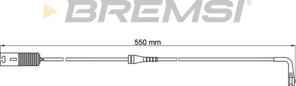 Bremsi WI0534 - Contact d'avertissement, usure des plaquettes de frein cwaw.fr