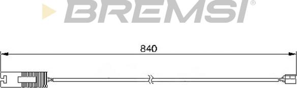 Bremsi WI0535 - Contact d'avertissement, usure des plaquettes de frein cwaw.fr