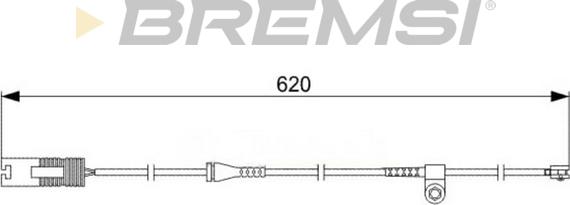 Bremsi WI0531 - Contact d'avertissement, usure des plaquettes de frein cwaw.fr