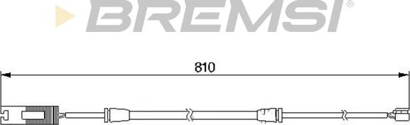 Bremsi WI0529 - Contact d'avertissement, usure des plaquettes de frein cwaw.fr