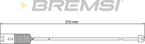 Bremsi WI0528 - Contact d'avertissement, usure des plaquettes de frein cwaw.fr