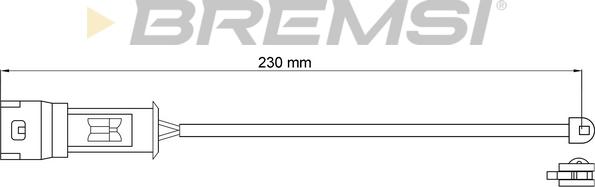 Bremsi WI0575 - Contact d'avertissement, usure des plaquettes de frein cwaw.fr