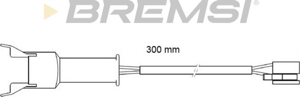 Bremsi WI0571 - Contact d'avertissement, usure des plaquettes de frein cwaw.fr